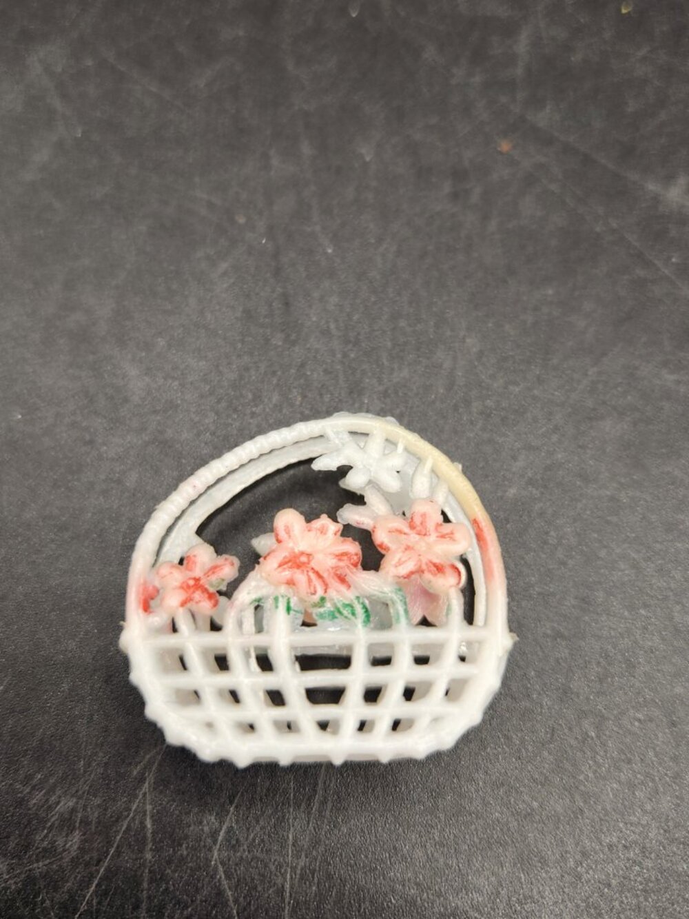 Barbie Vintage white plastic purse handbag summer flowers floral